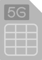 5g Sim Card Vector Icon