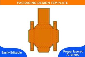 Double wall tray box, Trays with lid cover dieline template and 3D render vector