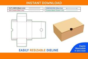 zapato caja dieline modelo y 3d caja diseño caja dieline y 3d caja vector
