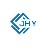 jhy letra logo diseño en blanco antecedentes. jhy creativo circulo letra logo concepto. jhy letra diseño. vector