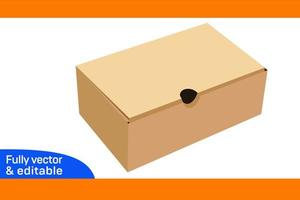 zapato caja dieline modelo y 3d caja diseño 3d caja vector