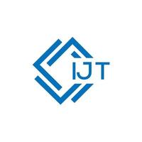 ijt letra logo diseño en blanco antecedentes. ijt creativo circulo letra logo concepto. ijt letra diseño. vector