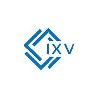 IXV letter logo design on white background. IXV creative circle letter logo concept. IXV letter design. vector