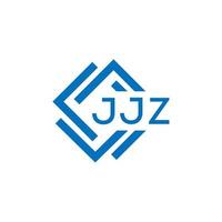 JJZ letter logo design on white background. JJZ creative circle letter logo concept. JJZ letter design. vector