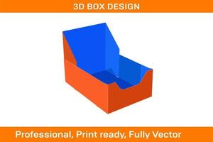 Custom Showcase Exhibi box, Wholesale Packaging Boxes, BOTTOM DISPLAY BOXES vector