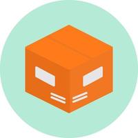 icono de vector de caja de entrega