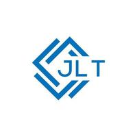 JLT letter logo design on white background. JLT creative circle letter logo concept. JLT letter design. vector