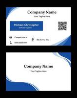 Business card design template vector