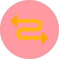 Zigzag Arrow Vector Icon