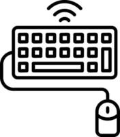 Keyboard And Mouse Vector Icon