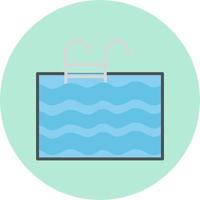 icono de vector de piscina