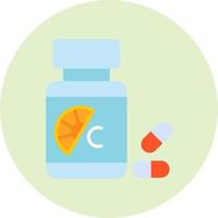 Vitamin C Vector Icon