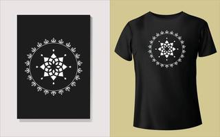 Black and white tee shirt design vector