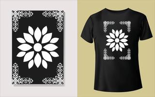 Black and white tee shirt design vector