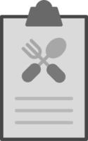 Food List Vector Icon