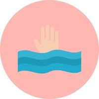 Sinking Man Vector Icon