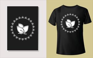 Black and white tee shirt design vector