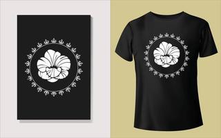 Black and white tee shirt design vector