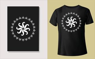 Black and white tee shirt design vector