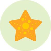 icono de vector de estrella de mar