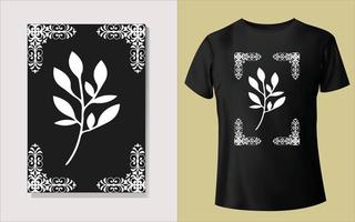 Black and white tee shirt design vector