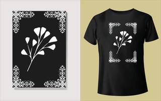 Black and white tee shirt design vector