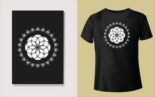 Black and white tee shirt design vector