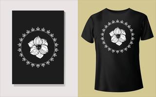 Black and white tee shirt design vector