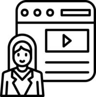 Blogger Vector Icon
