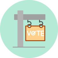 icono de vector de votación