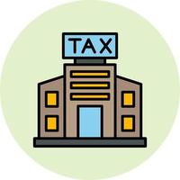 Tax Office Building Vector Icon