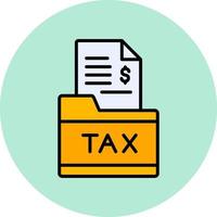 Tax Folder Vector Icon