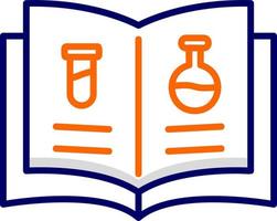 Ciencias libro vector icono