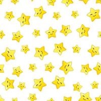 Seamless Cartoon Star Pattern vector design