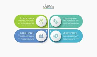 Presentation business infographic template vector