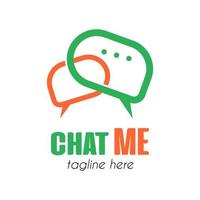 Chat Logo Idea Concept Vector