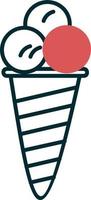 icono de vector de helado