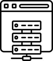 Online Server Vector Icon