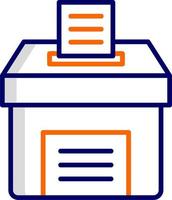 icono de vector de caja de votación