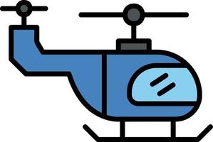 icono de vector de helicóptero