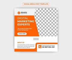 Digital Marketing Social Media Post Design vector