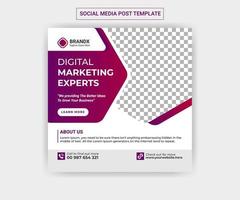 Digital Marketing Social Media Post Design vector