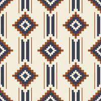 Ethnic geometric stripes pattern. Aztec Kilim geometric square stripes seamless pattern background. Southwest geometric pattern use for fabric, home decoration elements, upholstery, wrapping. vector