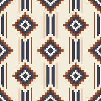 Ethnic geometric stripes pattern. Aztec Kilim geometric square stripes seamless pattern background. Southwest geometric pattern use for fabric, home decoration elements, upholstery, wrapping. vector