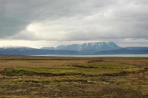 Iceland Mountains On A Gllomy Day Landscape photo