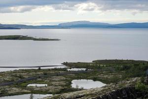 Iceland Thingvellir Lake Side Landscape photo