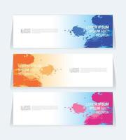 Geometric banner design with Vector presentation template eps art