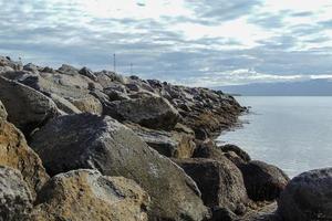 Iceland Coast Covered In Stones photo