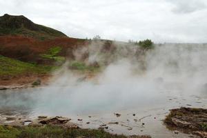 Islandia haukadalur caliente natural piscina kualaug foto