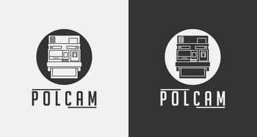 Logo Design with vintage camera concept vector